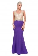 Long Purple Evening Dress E3149