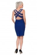 Short Sax Blue Evening Dress NZ8415