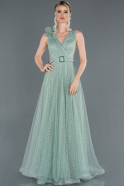Mint Long Engagement Dress ABU1253