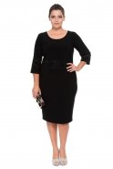 Short Black Plus Size Dress BC8598