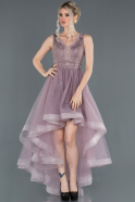 Front Short Back Long Lavender Prom Gown ABO059