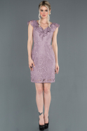 Short Lavender Invitation Dress ABK765