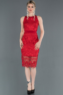Short Red Invitation Dress ABK768