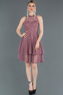 Short Lavender Invitation Dress ABK771