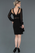 Black Short Invitation Dress ABK772