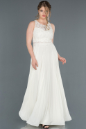 Long Cream Engagement Dress ABU1267