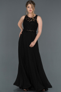 Long Black Engagement Dress ABU1267