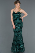 Long Green Mermaid Evening Dress ABU1260