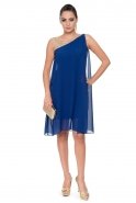 Short Sax Blue Evening Dress AN3060