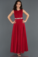 Long Red Girl Dress ABU1228