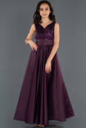 Long Dark Purple Girl Dress ABU1230