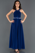Long Sax Blue Girl Dress ABU1241