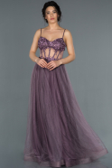 Long Lavender Engagement Dress ABU1256