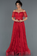 Long Red Engagement Dress ABU1283