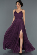 Long Violet Engagement Dress ABU808