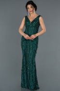 Long Emerald Green Engagement Dress ABU1284