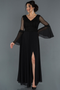 Long Black Prom Gown ABU1252