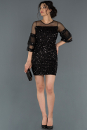Short Black Invitation Dress ABK788
