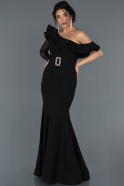 Long Black Mermaid Prom Dress ABU1294