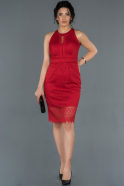 Red Short Invitation Dress ABK784