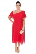 Short Red Oversized Dress AN4013