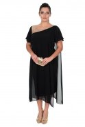 Short Black Oversized Dress AN4013