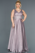 Long Lavender Plus Size Evening Dress ABU1309