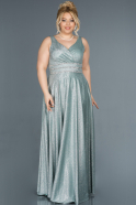 Long Mint Plus Size Evening Dress ABU1309