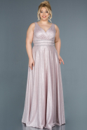 Long Powder Color Plus Size Evening Dress ABU1309