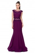 Long Purple Evening Dress C7224