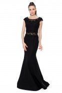 Long Black Evening Dress C7224