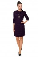 Short Purple Evening Dress T2747