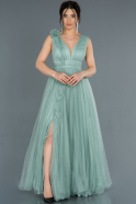 Long Turquoise Engagement Dress ABU1335