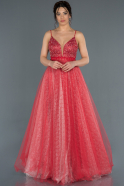 Long Red Engagement Dress ABU1336