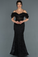 Long Black Mermaid Prom Dress ABU1271