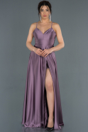 Lavender Long Satin Prom Gown ABU1182
