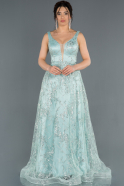 Long Turquoise Engagement Dress ABU1350