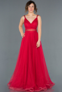Long Red Engagement Dress ABU1264