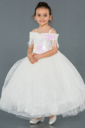 White Kid Wedding Dress OK712