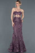Long Lavender Mermaid Prom Dress ABU1200