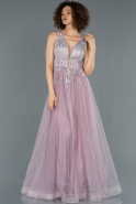 Long Lavender Engagement Dress ABU1297