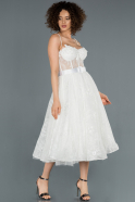 White Midi Night Dress ABK825