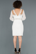 White Short Invitation Dress ABK772