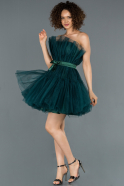 Mini Emerald Green Invitation Dress ABK800