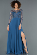 Blue Long Engagement Dress ABU1020