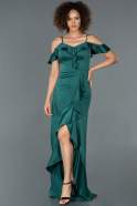 Front Short Back Long Emerald Green Prom Gown ABO051