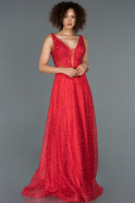 Long Red Engagement Dress ABU1325