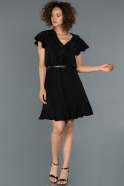 Short Black Invitation Dress ABK804