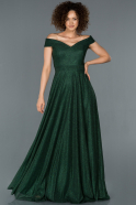 Emerald Green Long Evening Dress ABU1374
