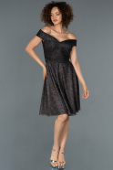 Short Black Invitation Dress ABK827